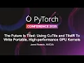 The Future Is Tiled Using CuTile TileIR To Write Portable High-performance GPU - Jared Roesch