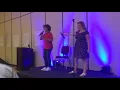 Gaten and Sabrina Matarazzo singing at CCD Smiles conference 2018
