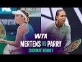 Elise Mertens vs Diane Parry 2026 Cincinnati Round 2 WTA Match Highlights