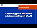How to Access Your Boise State Academic Advisement Report