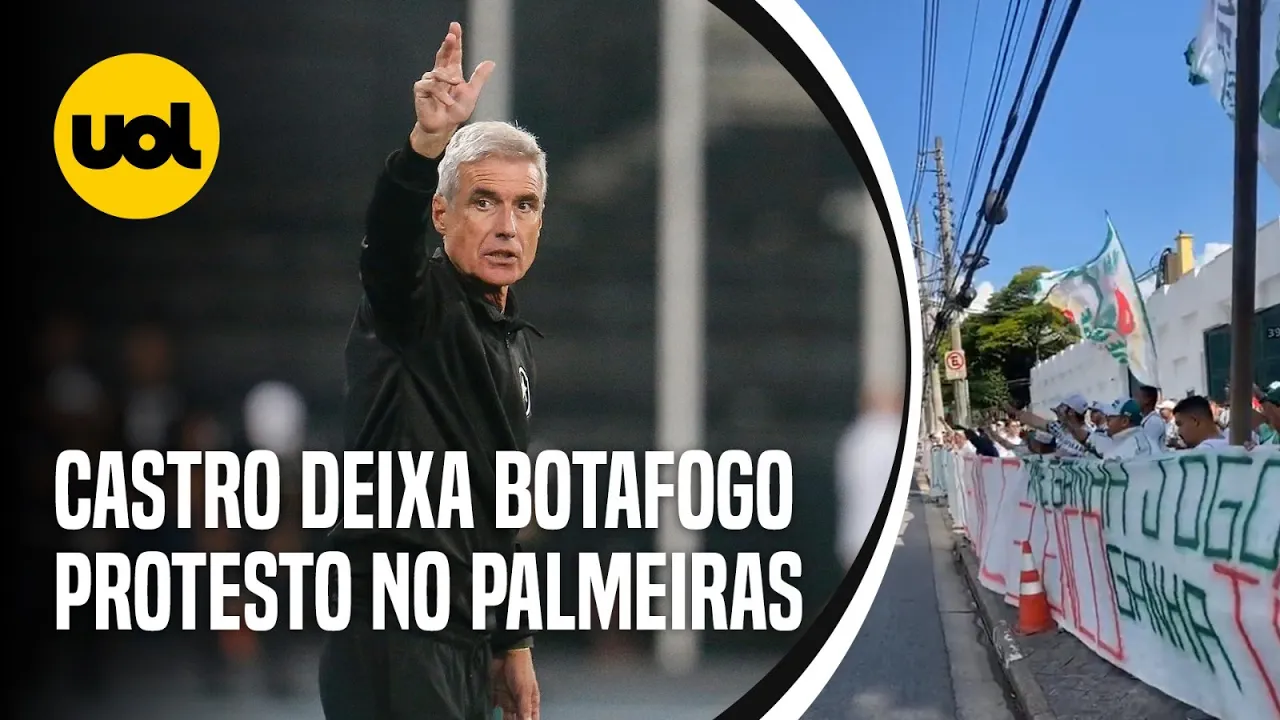 ???? LUÍS CASTRO DEIXA BOTAFOGO; O QUE ACONTECERÁ COM O TIME? PROTESTO NO PALMEIRAS POR AVIÃO