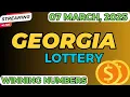 Georgia Midday Lottery Results For - 07 Mar 2025