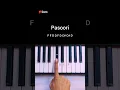 Download Lagu Pasoori Piano Tutorial #shorts
