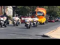 Allentown Police Department Escorts the Cars Participating in the Classics and Cruisers Car Show