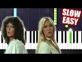 Download Lagu ABBA - Mamma Mia - SLOW EASY Piano Tutorial by PlutaX