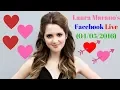 Laura Marano s Facebook Live Chat 2016