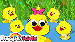 Five Little Ducks Went Swimming | Nursery Rhymes For Babies by HooplaKidz
