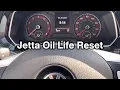 2019 Volkswagen Jetta oil life reset maintenance