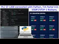 PLC S7-1200 connected with Python code 2 buttons control relays