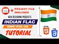 How To Create Indian flag using Html Css IndianFlag Design Html Css with Source Code Html
