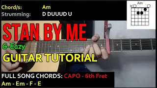 g eazy stan by me guitar tutorial with chords and strumming patterns 