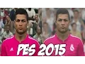 PES 2015: Player Face Comparison C.Ronaldo, Neymar, Messi e Ibrahimovic - PS4/XONE vs PS3/X360