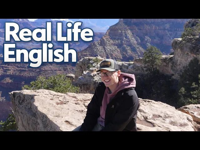 Video: Learn Real Life English at the Grand Canyon 🇺🇸 My Canyon Adventure | Comprehensible Input