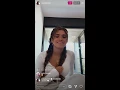 Nessa Barrett Instagram Live talks about Sway TikTok Part 2 July 2