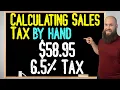 How To Calculate Sales Tax By Hand