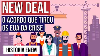 NEW DEAL: o acordo que tirou os EUA da crise | História para o Enem | Jean Miranda