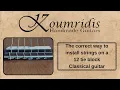 How to correctly install strings on a 12 hole tie-block Classical Guitar