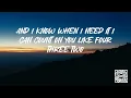 Count on Me - Bruno Mars (Lyrics)