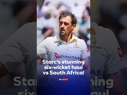 Sit back and enjoy Mitchell Starc's sublime six-wicket haul on day one against South Africa! 💥🔥