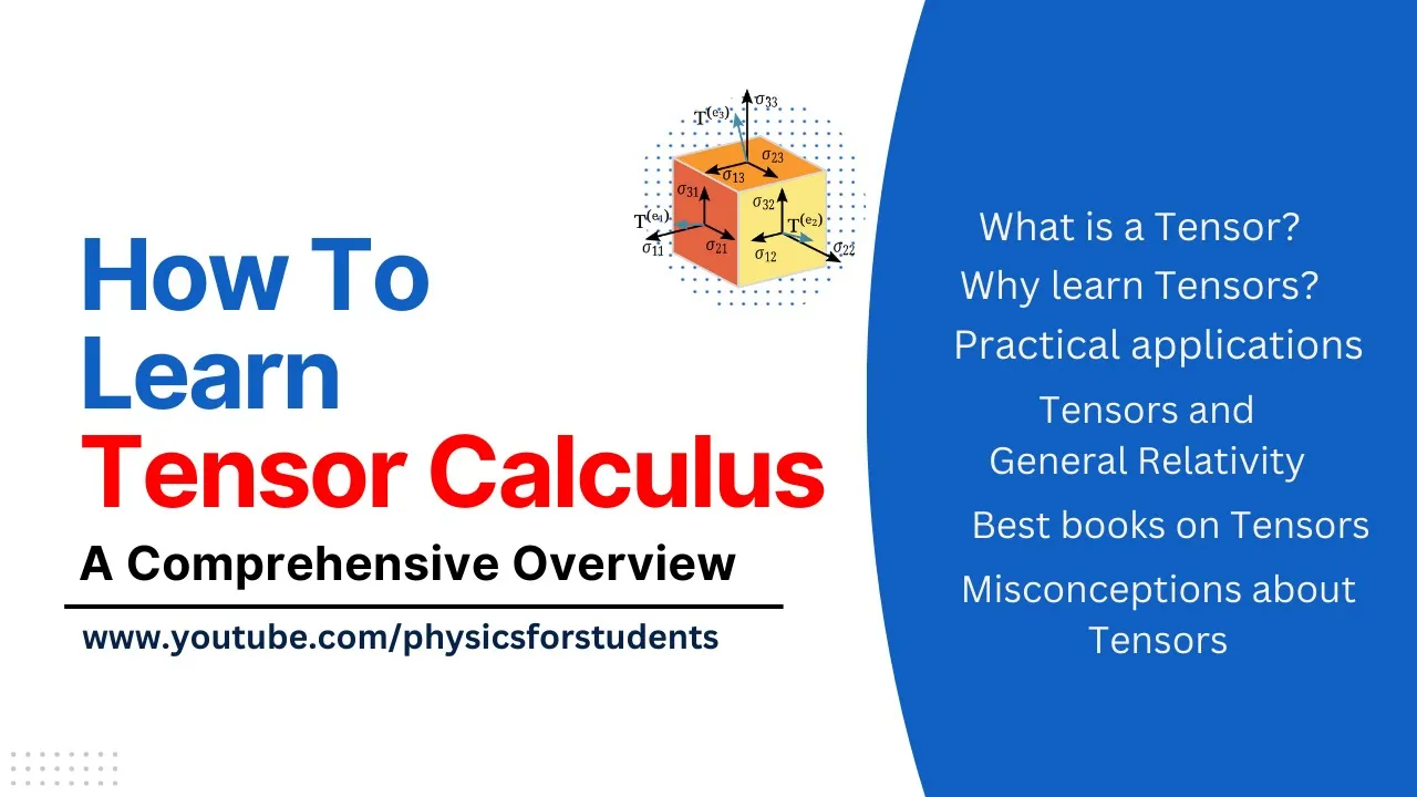 How to learn Tensor | Tensor calculus for General Relativity | Tensor analysis for physics