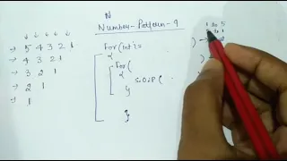 9 - Number Pattern in JAVA hindi