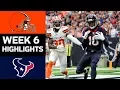 Browns vs Texans NFL Week 6 Game Highlights