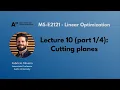 MS-E2121 - Linear Optimization