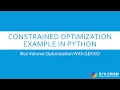 Python Optimization Example Constrained Box Volume with GEKKO