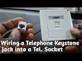How to wire up a cat 5 keystone jack to create a telephone socket