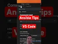 Three quick tips with Ansible Automation and VS code