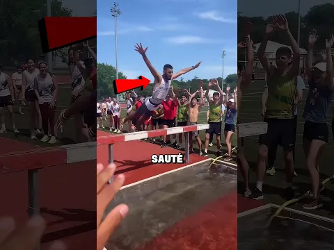 Ils sautent dans la piscine… pour GAGNER la course !!  🏊‍♂️😱