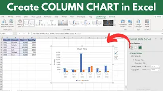 How to create Column Chart in Excel Quick Simple