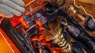 hot toys thanos avengers endgame unboxing in 4k