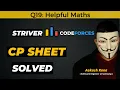 Helpful Maths Striver CP Sheet Codeforces Competitive Programming