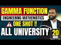 Gamma Function ONE SHOT Engineering Mathematics 2 Pradeep Giri Sir