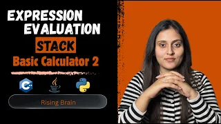 Basic Calculator II Expression Evaluation Using Stack O n Optimized Approach Java Python C