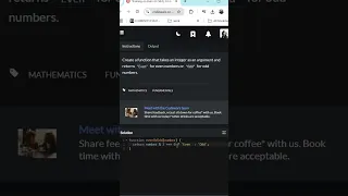 explanation and solution of Even or Odd Kata 8 javascript
