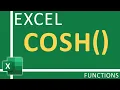 How To Use Excel COSH Function Excel Tutorial for Everyone