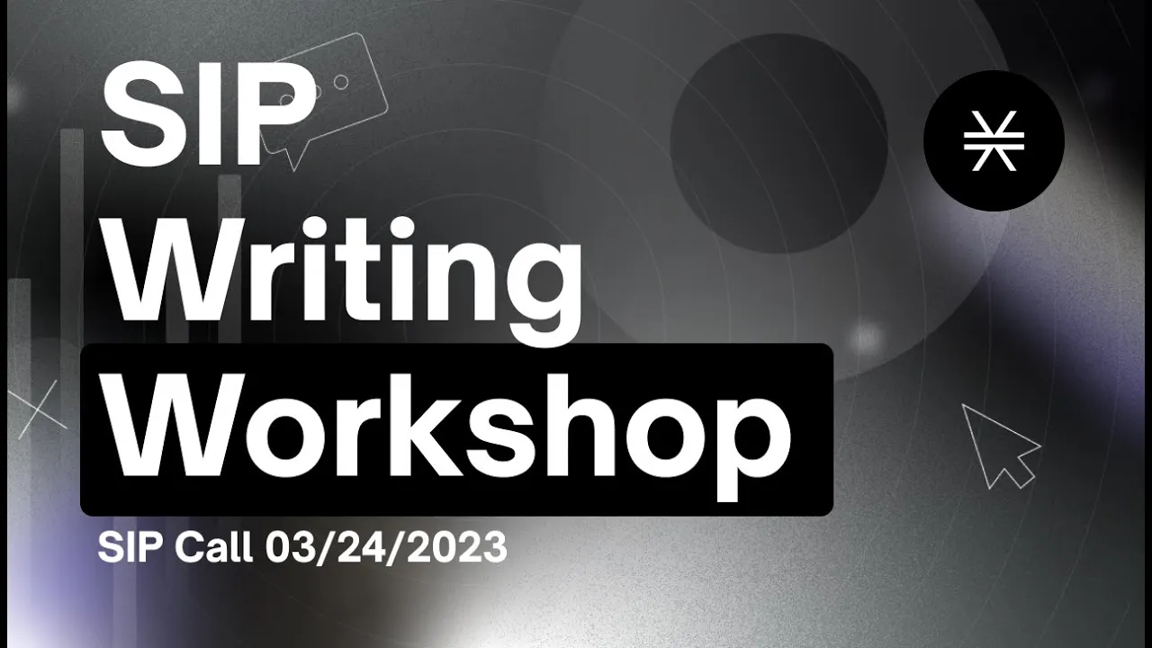 SIP Editor Workshop - (SIP Call – 03/24/2023)