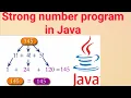 Strong number in java