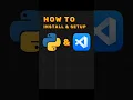 How to install vscode and python
