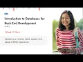 Module quiz Create Read Update and Delete CRUD Operations Quiz Answers