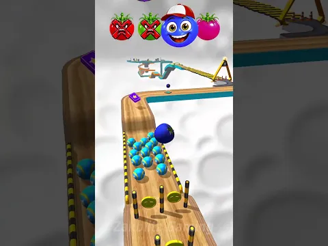 Which 🍅 tomato  Cross this bridge #shorts #goingballs #youtubeshorts #shortsfeed #gameplay