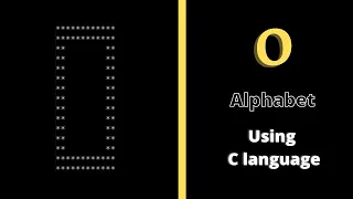 Alphabet O in pattern using for loop in C language Star pattern programs Harsh Monitor