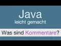 Java Programmieren lernen Kommentare - 007