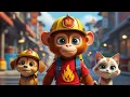 Firefighter Song Hero Song for Kids Big-eared Monkey Adventures