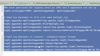 Log4j logging framework in Selenium Java