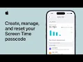 Create manage and reset your Screen Time passcode on iPhone and iPad Apple Support