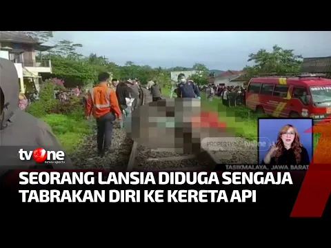 Lansia Tewas Tertabrak Kereta Api di Jamanis, Tasikmalaya