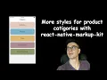 - Styles for categories with react-native-markup-kit React Native open-source eCommerce App